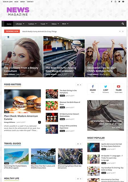 Newsmag-WordPress-Theme