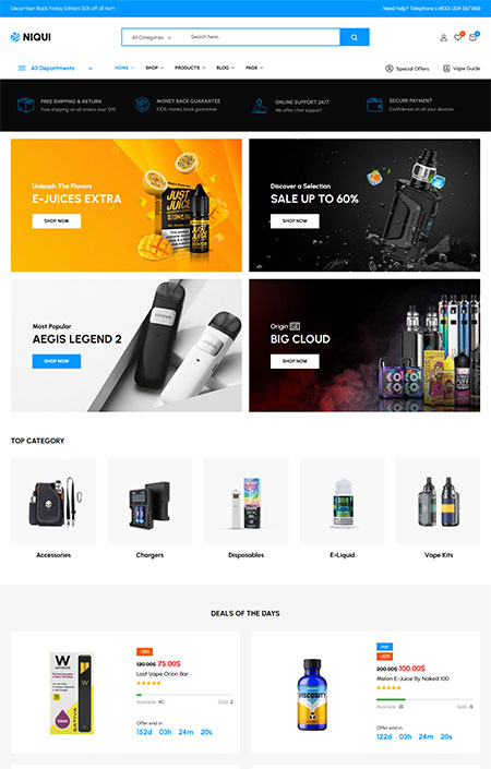 Vape Store WooCommerce Theme