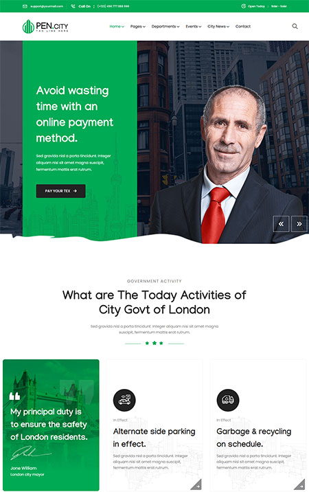 OpenCity-Political-HTML-Template