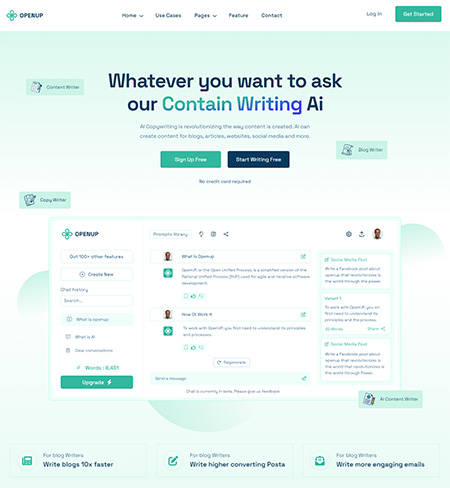 Openup-AI-Content-Writer-Theme
