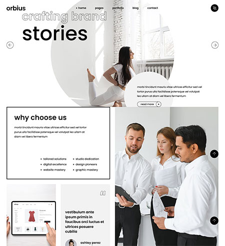 Orbius-Creative Agency WordPress Theme