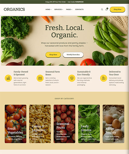 Organics-WordPress-Theme