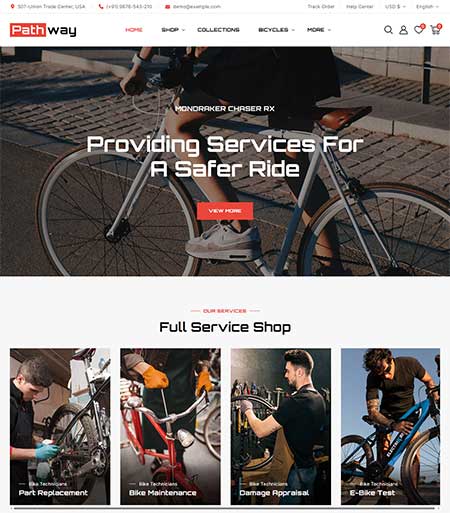 Pathway-Bicycle-Shop-Theme