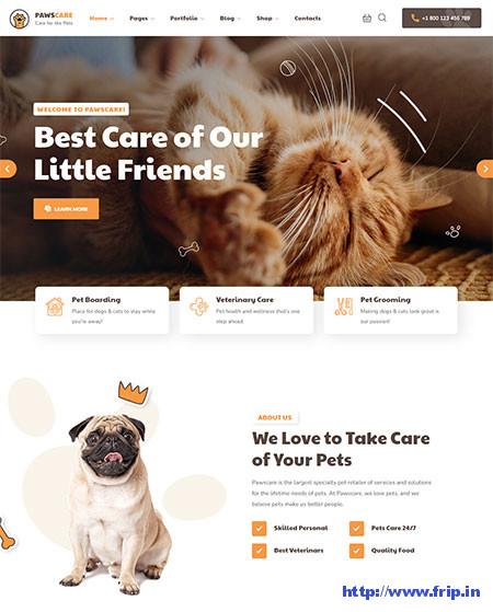 PawsCare-Pet-Care-WordPress-Theme