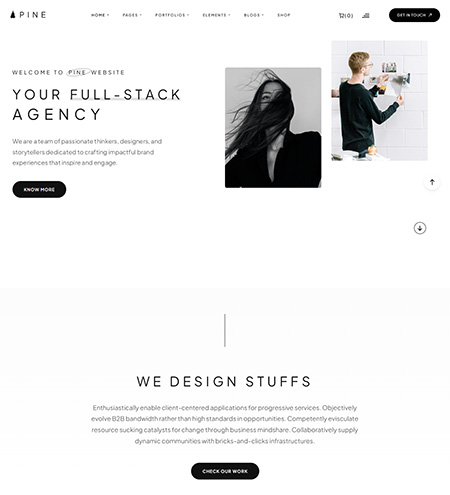 Pine-Portfolio-WordPress-Theme