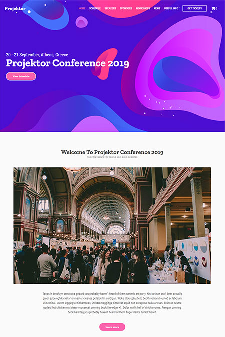 Projektor Conference WordPress Theme
