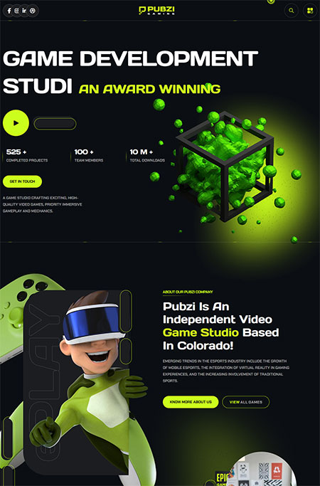 Pubzi-Gaming-WordPress-Theme