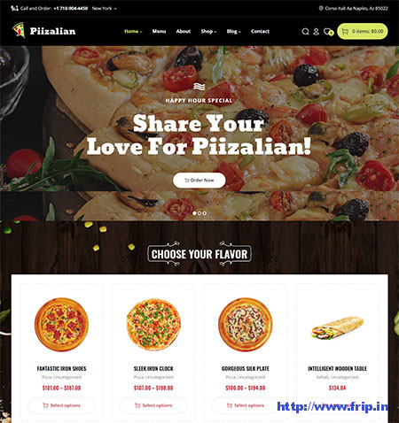 Pizza WordPress Themes