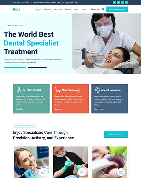 Rola-Medical-Dental-WordPress-Theme