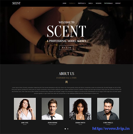 Scent-Model-Agency-WordPress-Theme