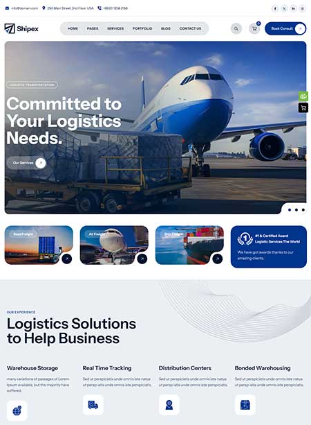 Shipex-WordPress-Theme