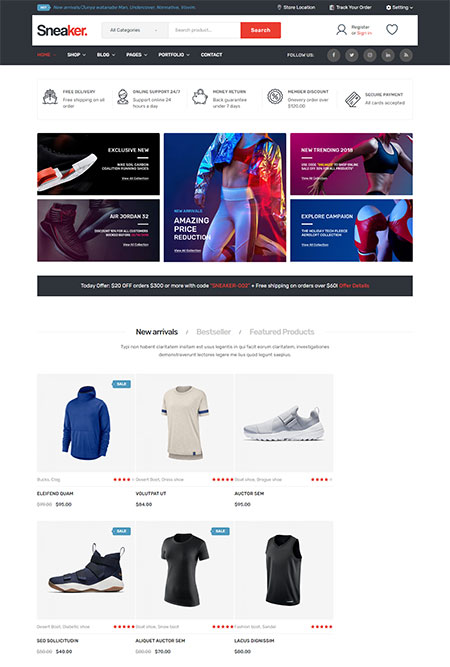 Sneaker-WooCommerce-Shoes-Theme