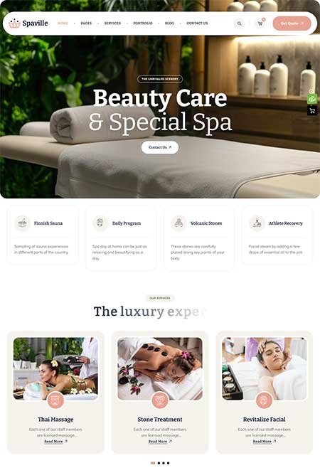 Spaville-WordPress-Theme