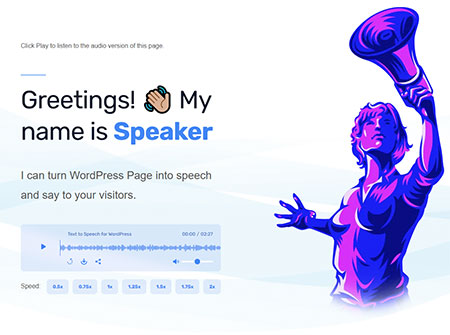 Speaker-Page-to-Speech-Plugin