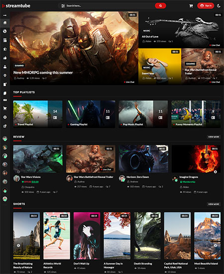 StreamTube-WordPress-Theme