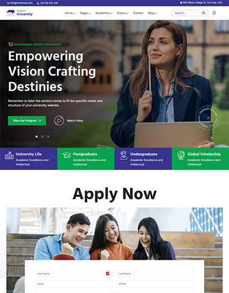 Studyhub-WordPress-Theme
