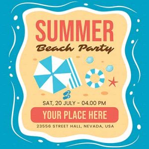 65 Best Summer Beach Party Flyer 2024 - Frip.in