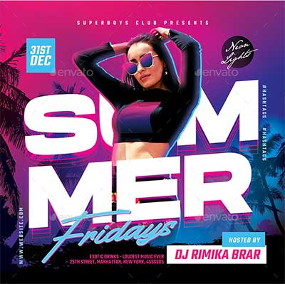 Summer-Friday-Neon-Party-Flyer-3