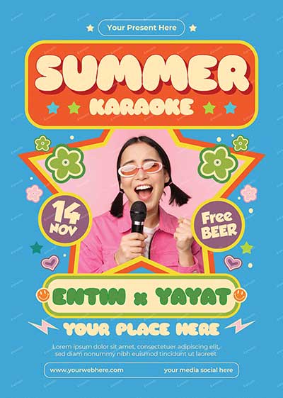 Summer-Karaoke-Flyer