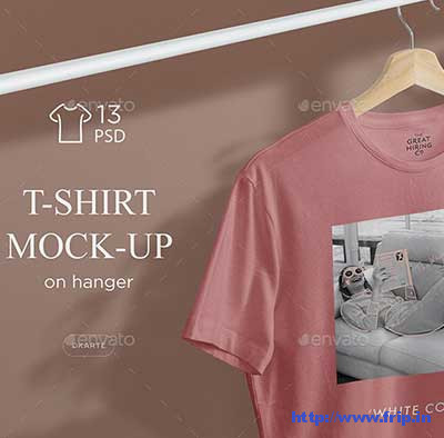 T-Shirt-Mock-Up-On-Hanger