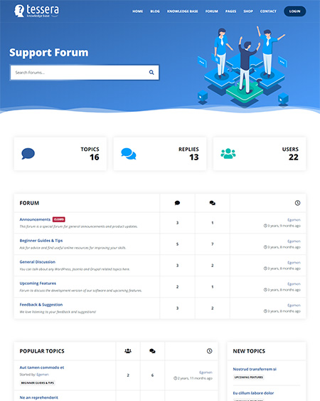 Tessera-Support-Forum-WordPress-Theme