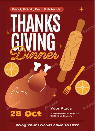 Thanksgiving-Dinner-Flyer-Set