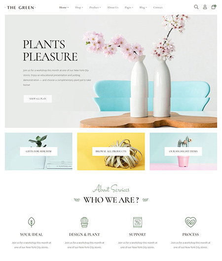 Plants Shop WooCommerce Themes