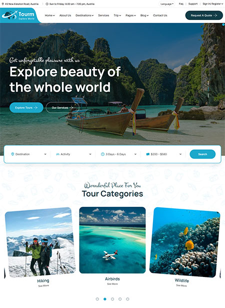 Tourm-WordPress-Theme