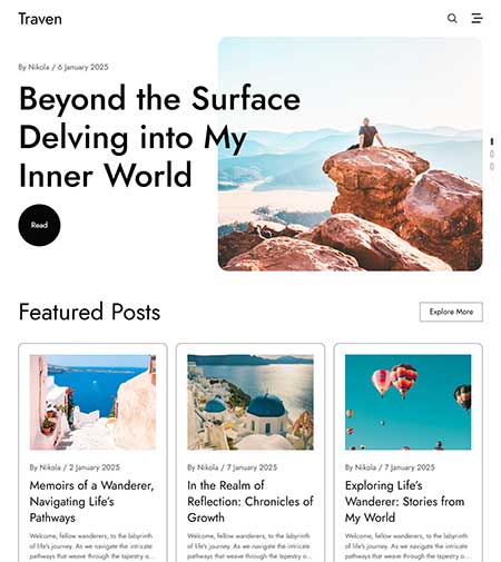 Traven-Lifestyle-Blog-Theme