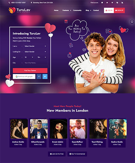 TuruLav-Dating-Social-Network-Template
