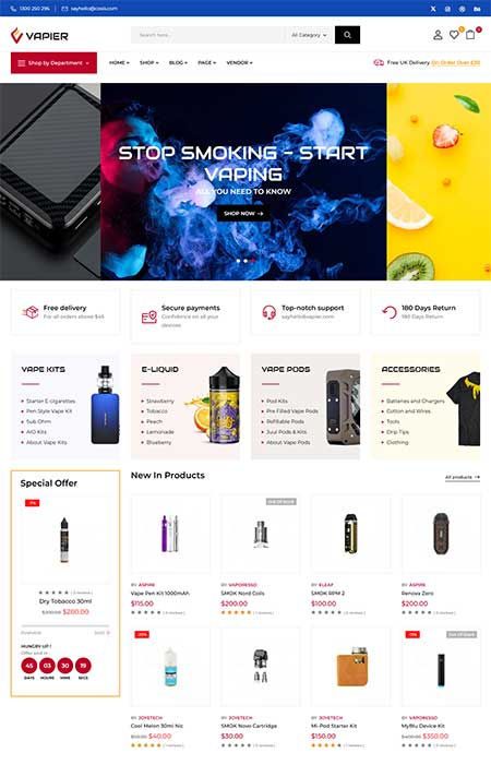 Vape Store WooCommerce Theme