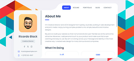 Vcard-Resume-WordPress-Theme