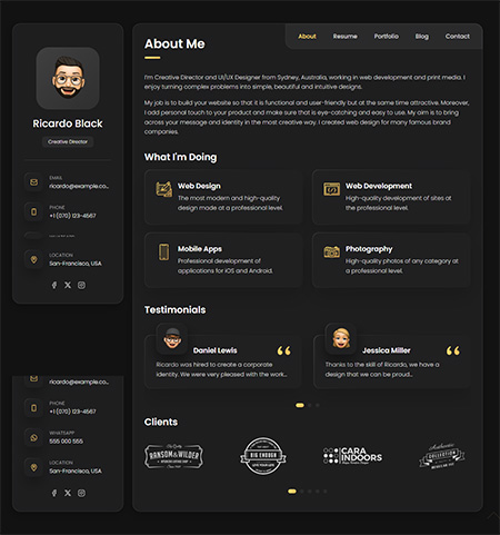 Vcard-WordPress-Theme