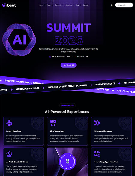 Vibent-Conference-WordPress-Theme