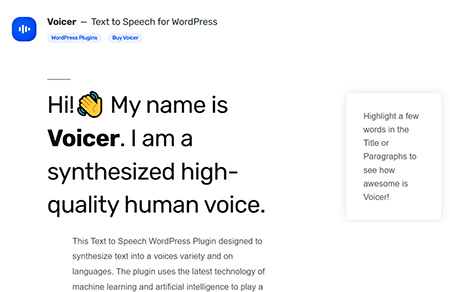 Voicer-WordPress-Plugin