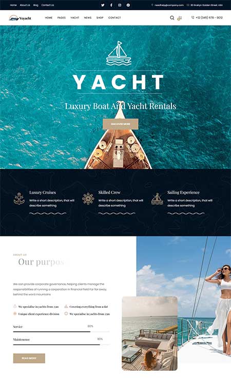 Voyacht-WordPress-Theme