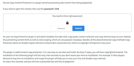 WordPress-Content-Protection-Plugin