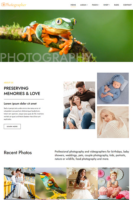 WordPress-Photographer-Theme