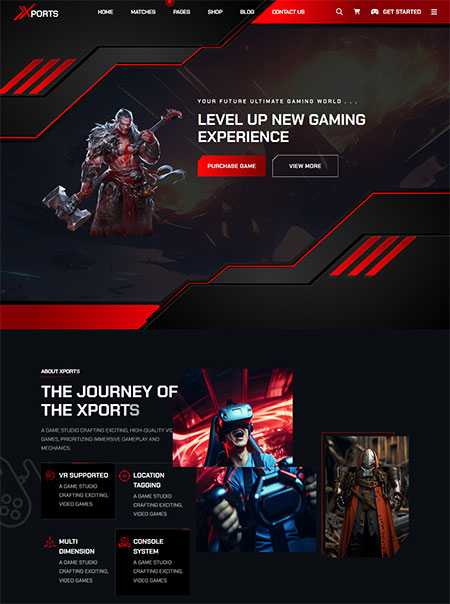 Xports-Gaming-WordPress-Theme