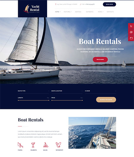Yacht-Rental-WordPress-Theme