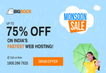 BigRock Monsoon Sale 2026 – Get 75% Off