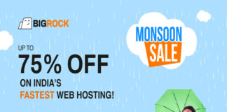 BigRock Monsoon Sale 2026 – Get 75% Off