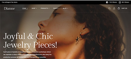 Dianne Jewelry Store WordPress Theme 