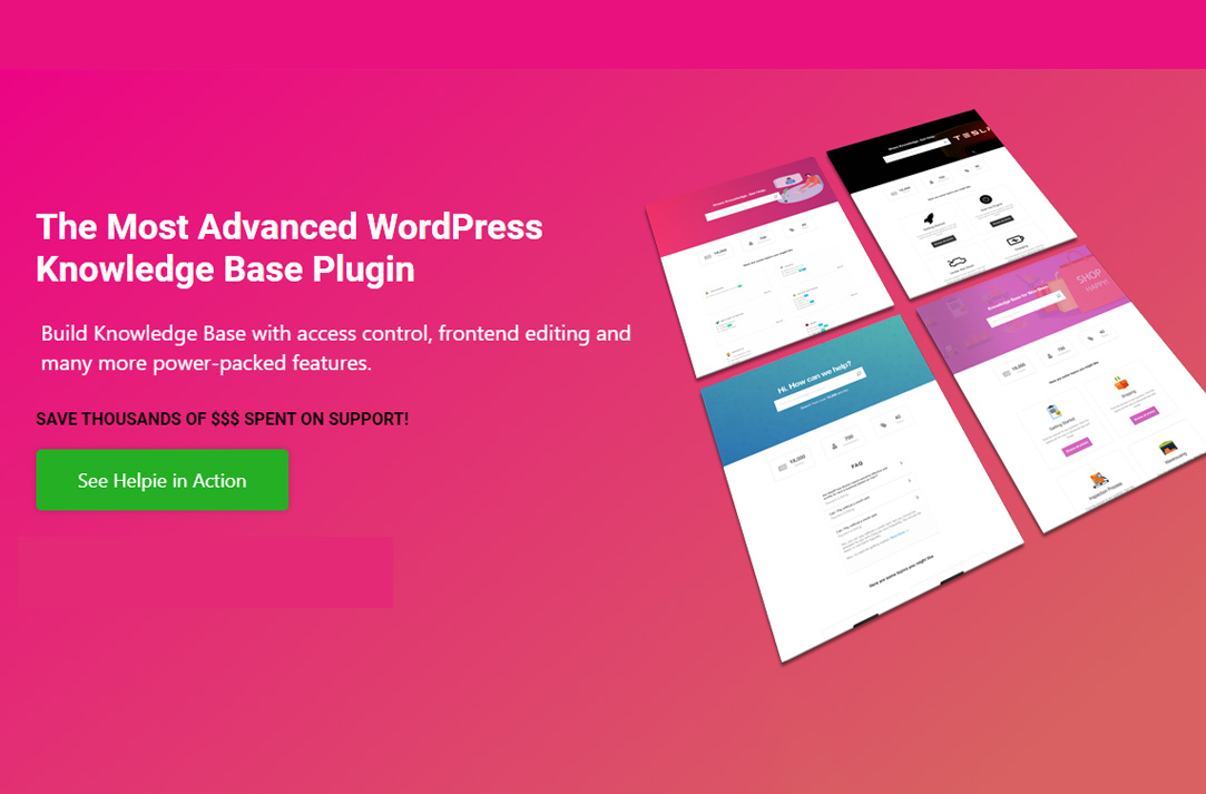 Helpie WP - WordPress Knowledge Base Plugin with Frontend Editing