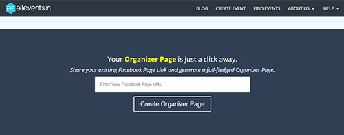 Create a Organiser Page